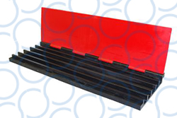 Cable Guard Red Floor Ramp 5 Channel Centre RF5 31 open WEB