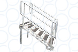 IPS 3ft LiteDeck Steps Handrail Web