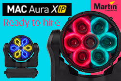 Martin MAC Aura XIP ready to hire